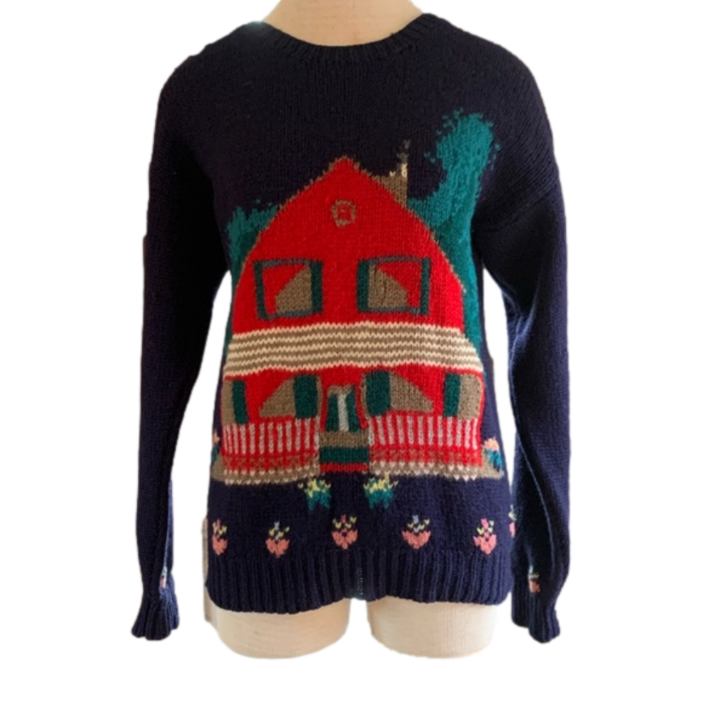 Deans of Scotland vintage so S 100% Shetland wool sweater